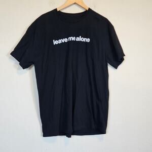 Leave Me Alone Black T Shirt‎ Unisex 2x